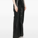 Pantaloni in pelle in nero Victoria beckham - donna 