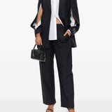 Pantaloni sartoriali a vita media in nero Alexander wang - donna 