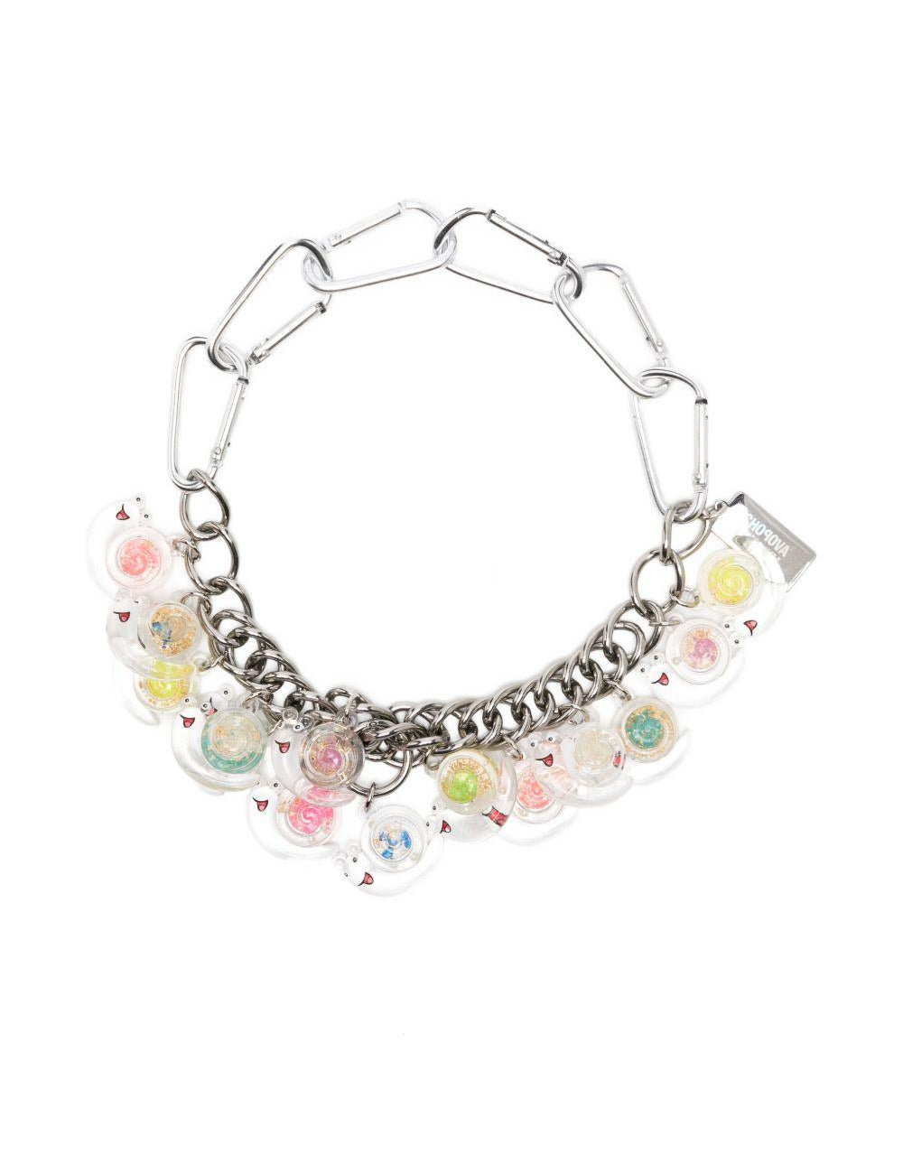Collana con ciondoli a forma di lumaca in argento Chopova lowena - donna 
