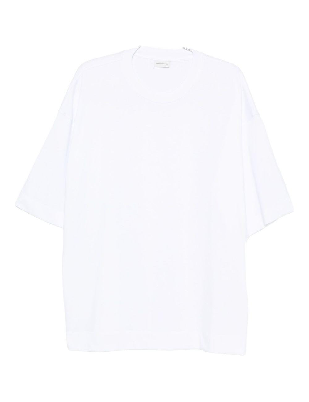 T-shirt a maniche corte hen in bianco Dries van noten - uomo 