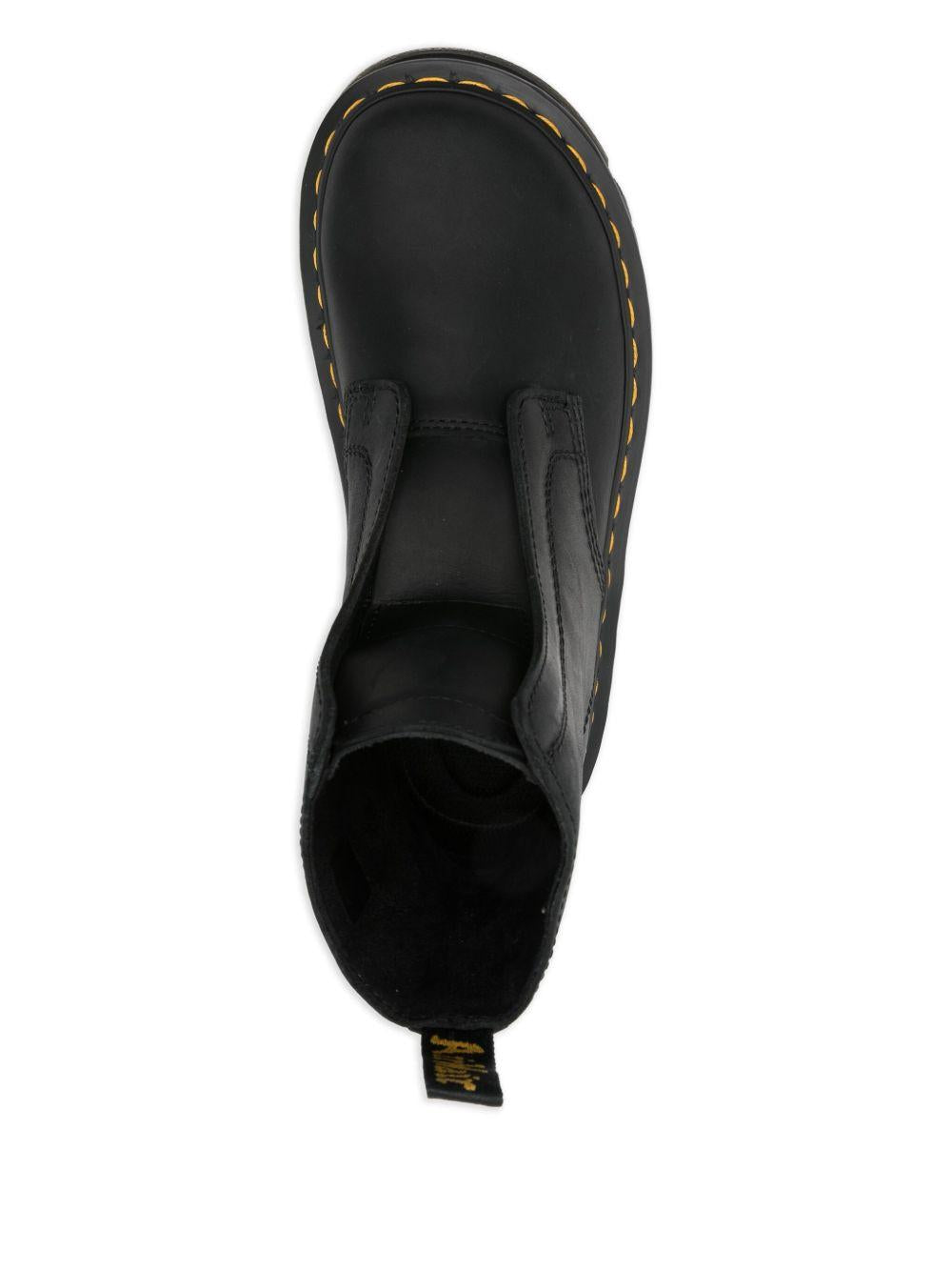 Stivali senza lacci zebzag in nero Dr. Martens - donna 
