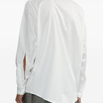 Camicia con dettaglio cut-out in bianco Random Identities - uomo 