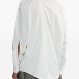 Camicia con dettaglio cut-out in bianco Random Identities - uomo 