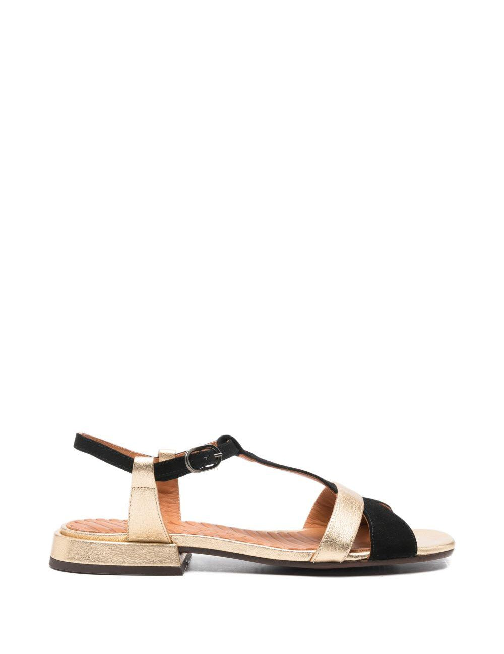 Sandali con cinturino in nero e oro Chie mihara - donna 