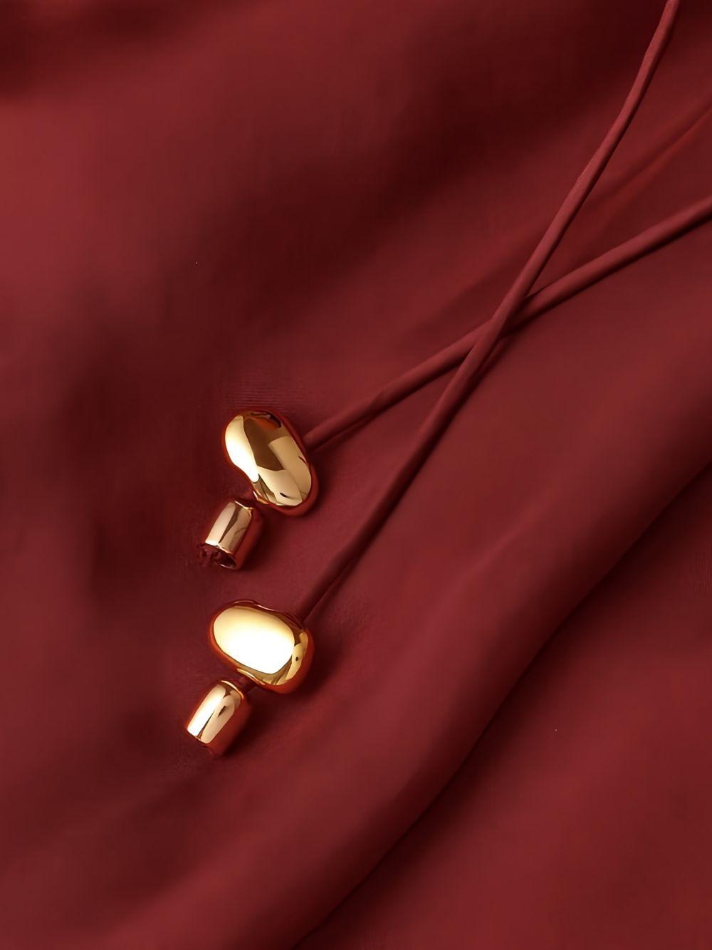 Gonna lunga con volant Aster in bordeaux Zimmermann - donna 