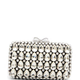 Clutch con decorazione in nero Self-Portrait - donna 