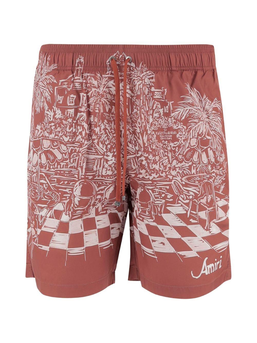 Costume con stampa in marrone Amiri - uomo 