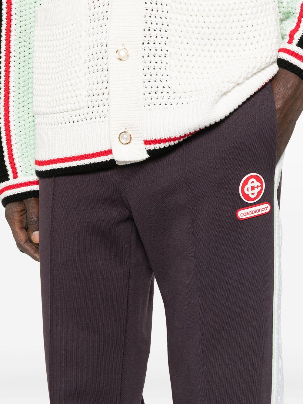 Pantaloni con banda laterale in viola Casablanca - donna 