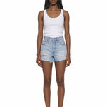 Shorts in denim 501 in celeste Levi's - donna 