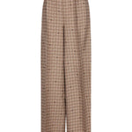 Pantaloni elasticizzati con fantasia in marrone Maxmara - donna 