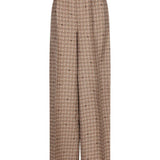 Pantaloni elasticizzati con fantasia in marrone Maxmara - donna 