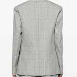 Blazer doppiopetto in grigio Victoria beckham - donna 