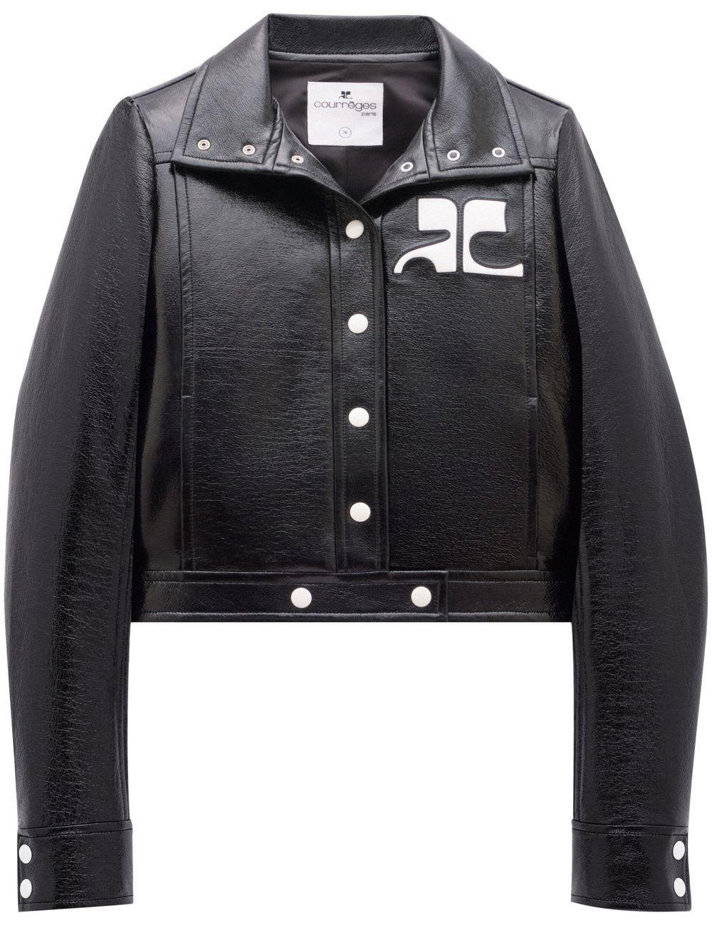 Giacca Reedition in vinile in nero Courrèges - donna 