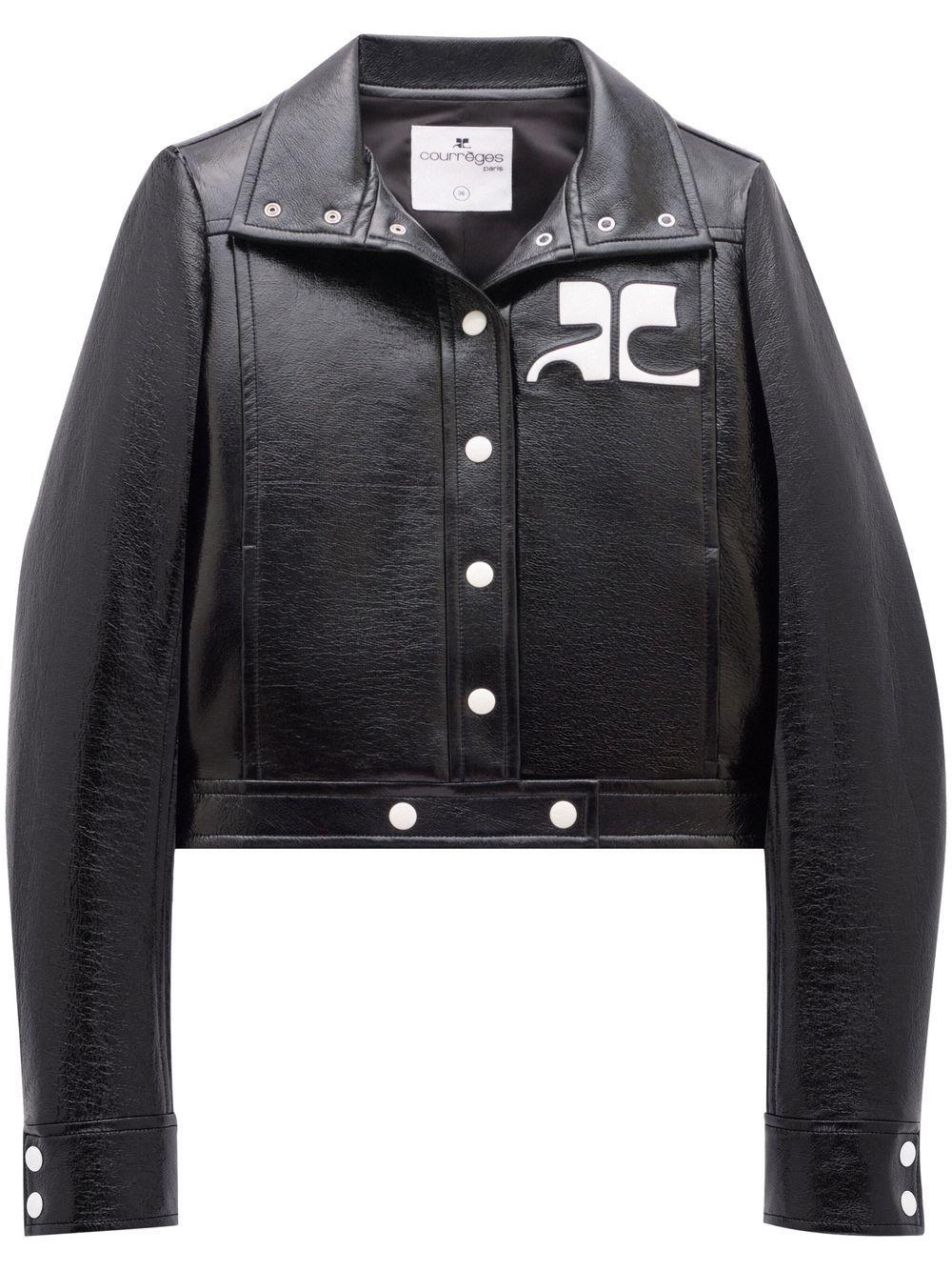 Giacca Reedition in vinile in nero Courrèges - donna 