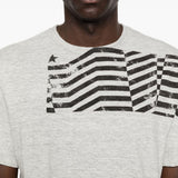 T-shirt a manica corta in grigio Golden goose - unisex 