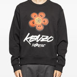 Felpa con stampa floreale Boke in nero Kenzo - uomo 