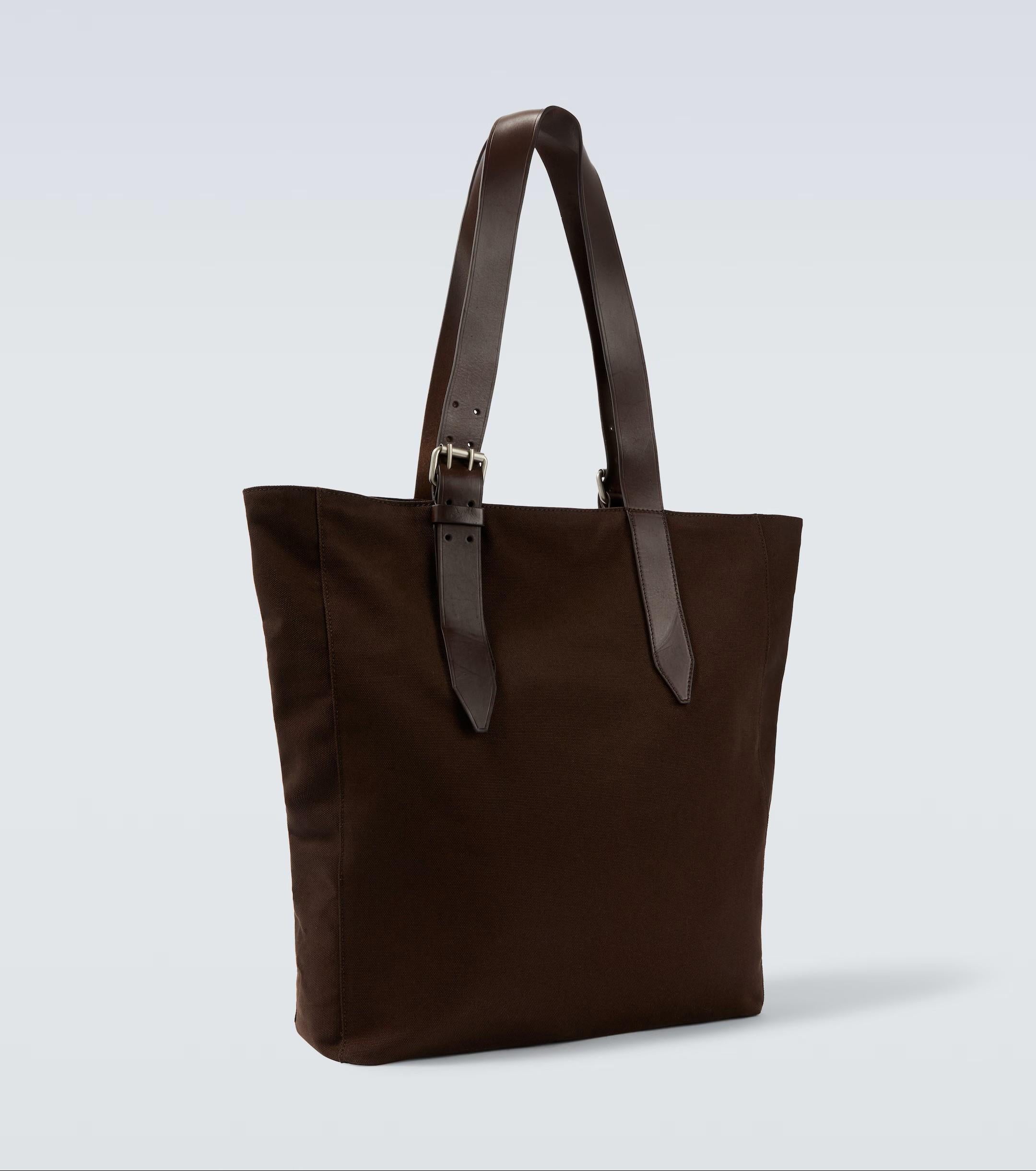 Borsa tote in canvas in marRone Dries van noten - uomo 