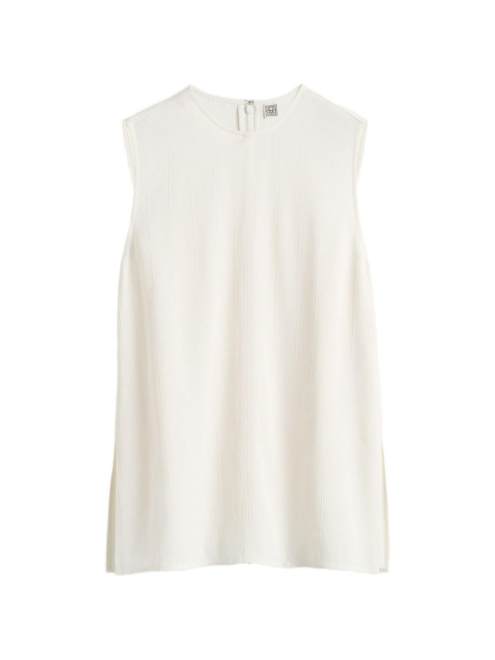 Top a coste in bianco Toteme - donna 