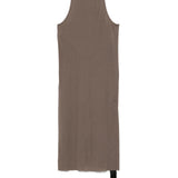 Abito corto con scollo in grigio taupe Rick Owens DRKSHDW - donna 