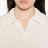 Maglione a righe a maniche lunghe in beige Maxmara weekend - donna 