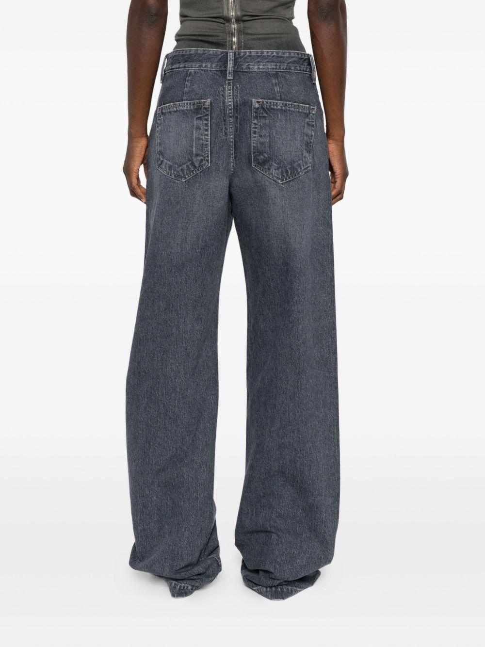 Jeans Geth con effetto schiarito in grigio Rick owens drkshdw - donna 