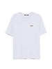 Jacquemus men's grey T-shirt with logo and grosgrain patch