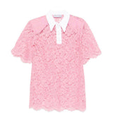 Polo in pizzo in rosa Rowen rose - donna 
