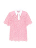 Polo in pizzo in rosa Rowen rose - donna