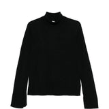 Maglione a collo alto con spacchi in nero Toteme - donna 