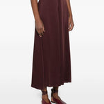 Gonna svasata con zip in marrone Forte forte - donna 
