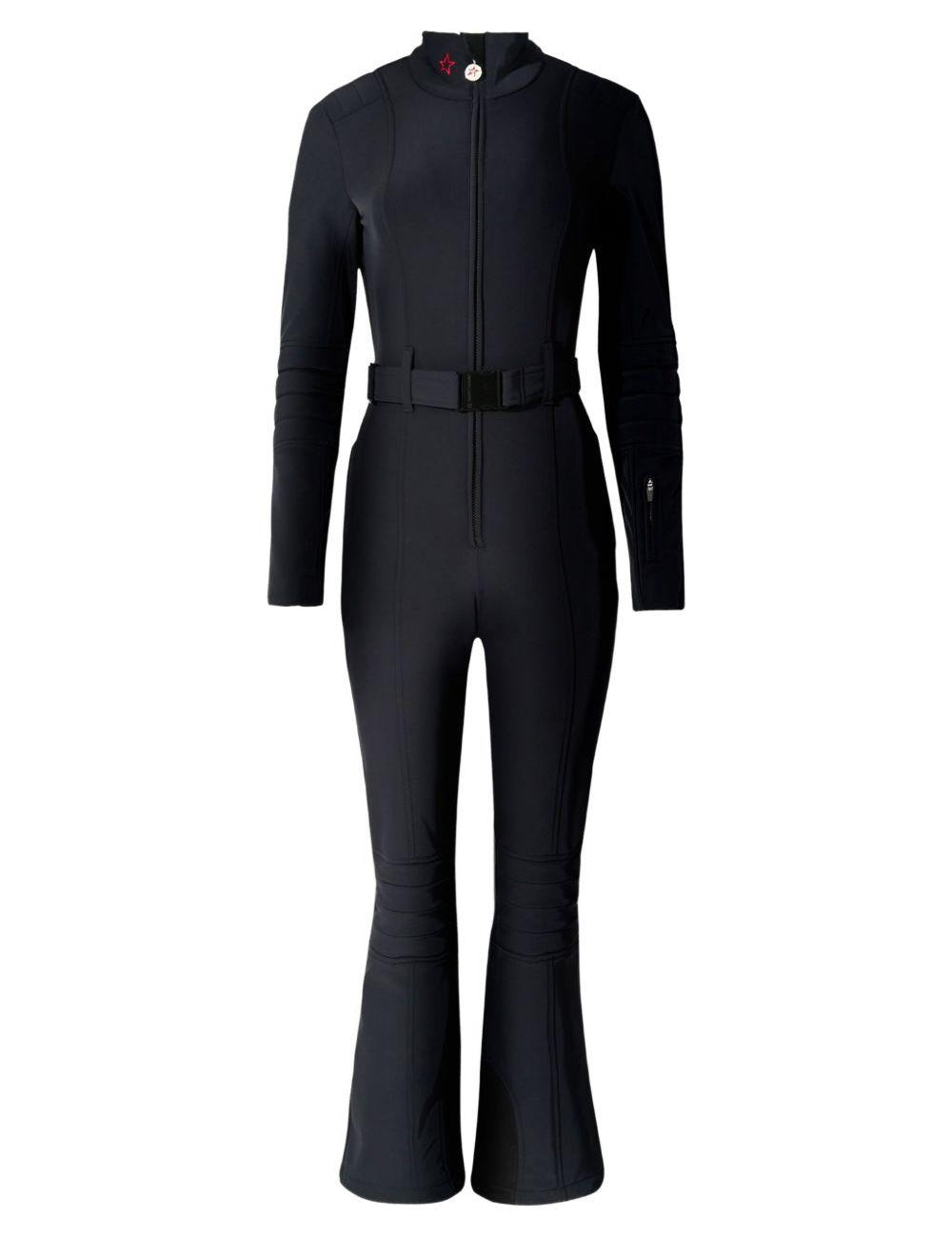 Tuta da sci svasata in nero Perfect moment - donna 