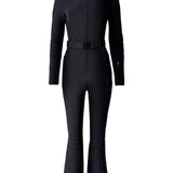 Tuta da sci svasata in nero Perfect moment - donna 