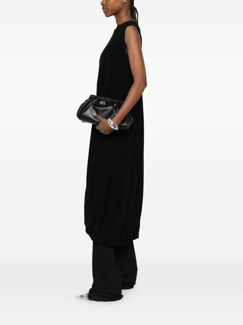 Abito midi senza maniche in nero Norma kamali - donna 