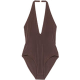 Body con scollo a spalla a V in marrne Zimmermann - donna 