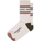 Calzini con logo in beige 