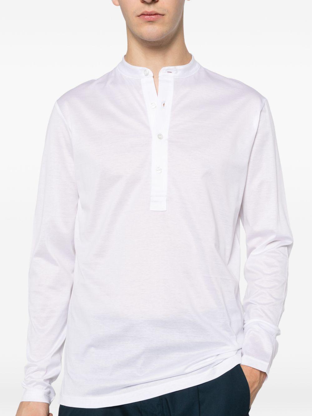 T-shirt a maniche lunghe in bianco Tokyo luxury brand - uomo 