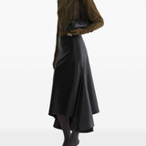 Body con colletto stile polo in verde 