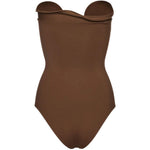 Costume da bagno con ruches in marrone Magda butrym - donna 