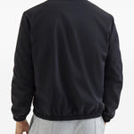 Giacca reversibile con logo in blu e grigio brunello cucinelli - uomo 