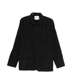 Giacca con effetto stropicciato in nero GONGDID DESIGN - uomo 