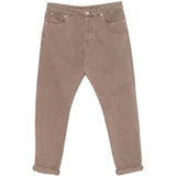 Jeans a cinque tasche in marrone Brunello cucinelli - uomo 