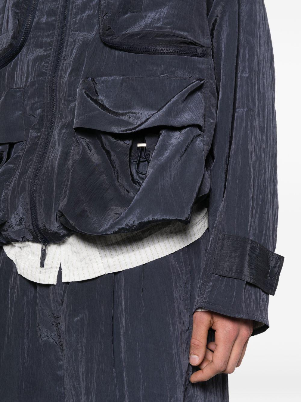 Giacca bomber cargo in blu Feng Chen Wang - uomo 
