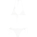 Completo bikini rosa da sposa in bianco Oséree - donna 