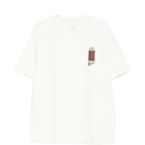 T-shirt con logo grafico in bianco Rhude - uomo 