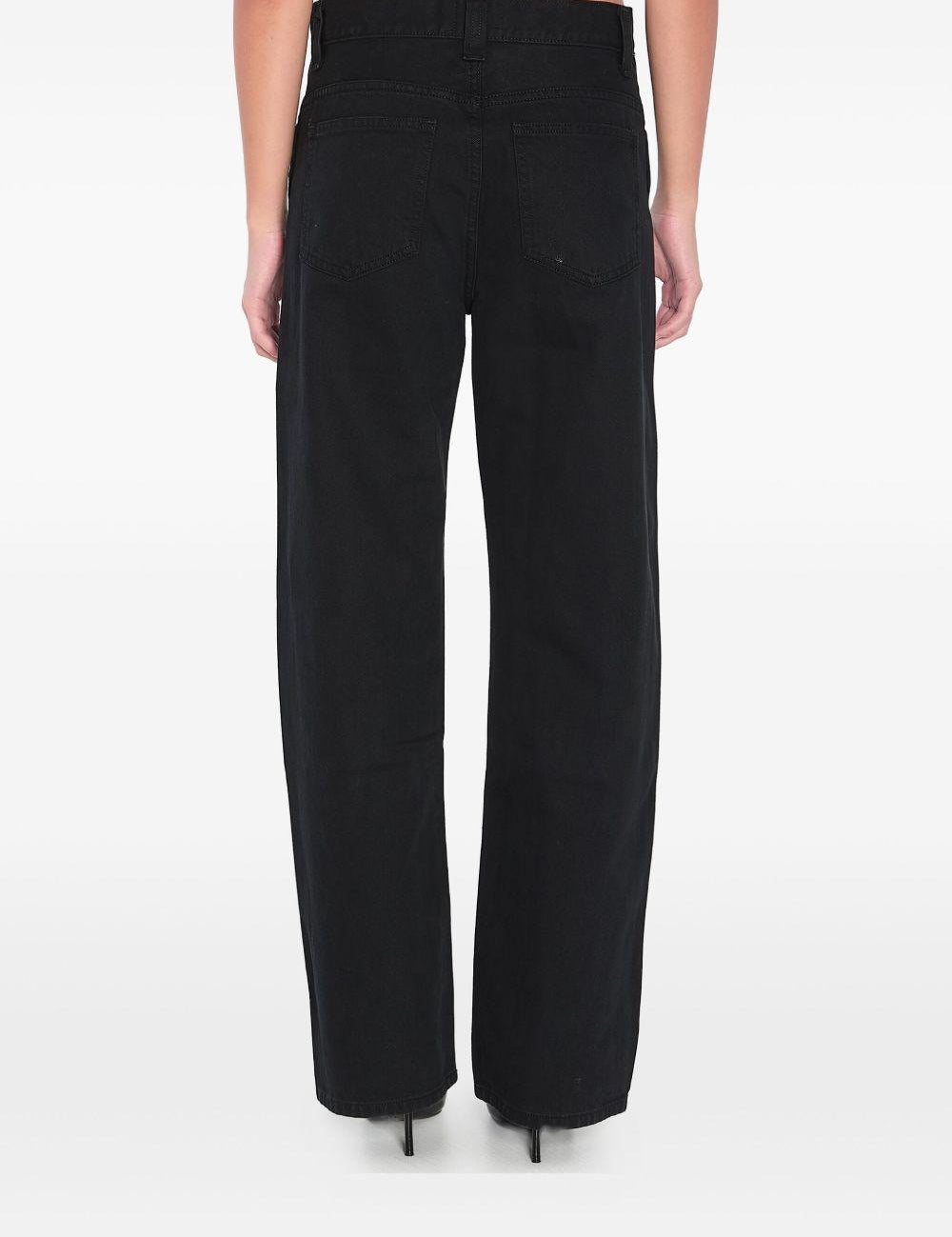 Jeans Bonnie con cinque tasche in nero Khaite - donna 