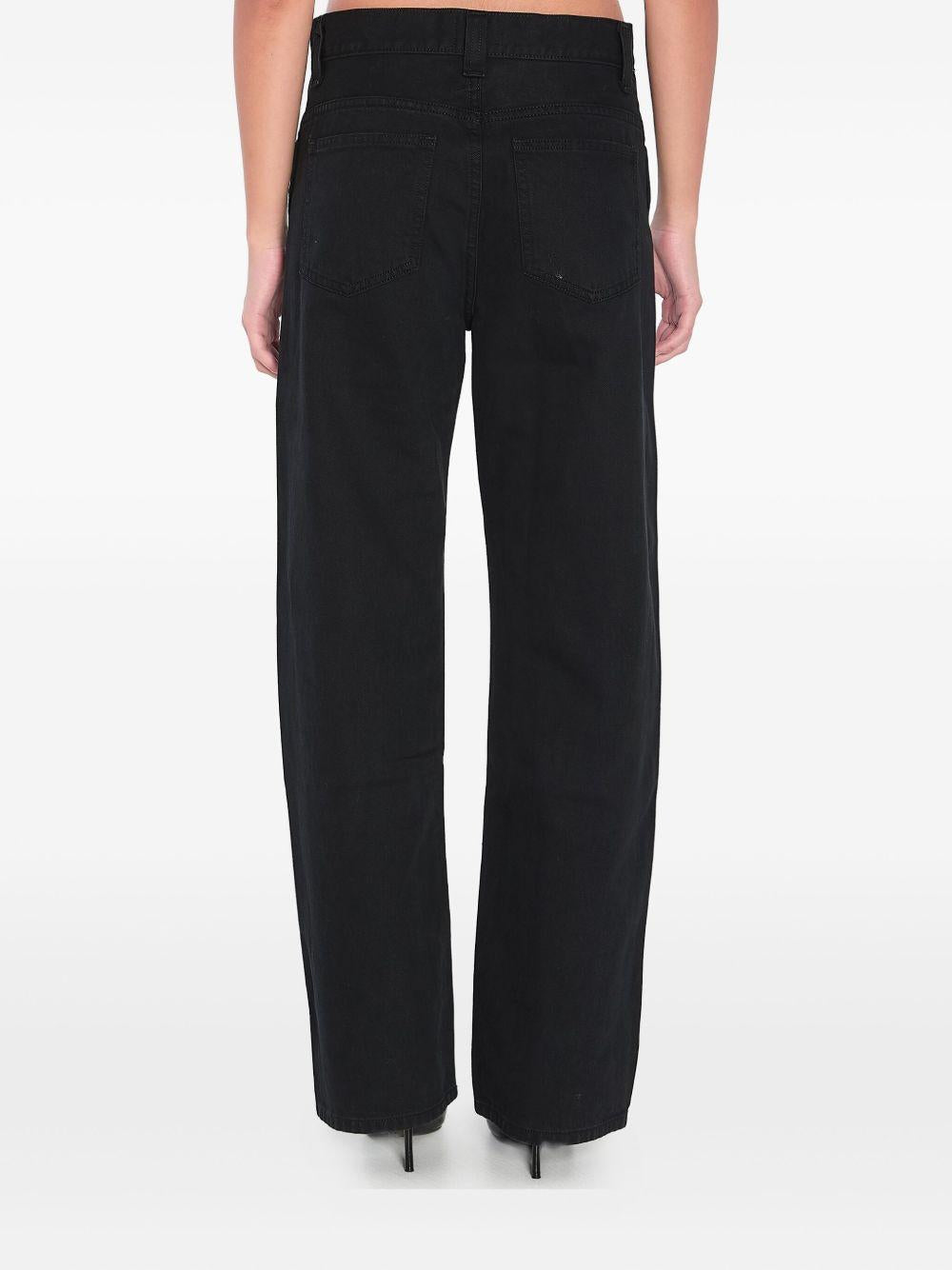 Jeans Bonnie con cinque tasche in nero Khaite - donna 