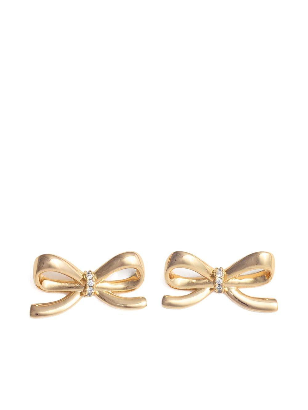 Orecchini con cristalli in oro Self-portrait - donna 