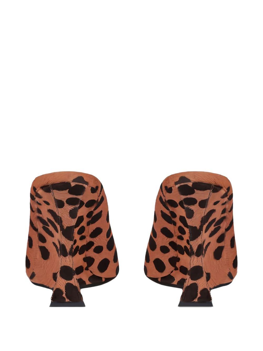 Mules con stampa nimalier Nina in marrone Paris Texas - donna 