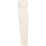 Top con spaccatura arricciata in bianco Rick owens lilies - donna 