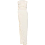Top con spaccatura arricciata in bianco Rick owens lilies - donna 